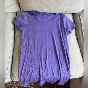Lululemon purple/indigo swiftly tech short sleeve size 8